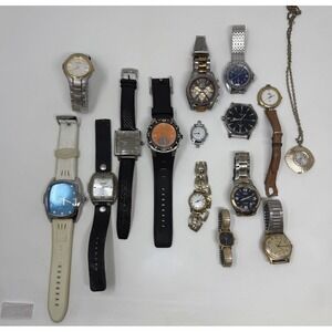 15 Watch Lot Invicta Casio Timex Vostok Tommy Bahama Parts Repair Untested